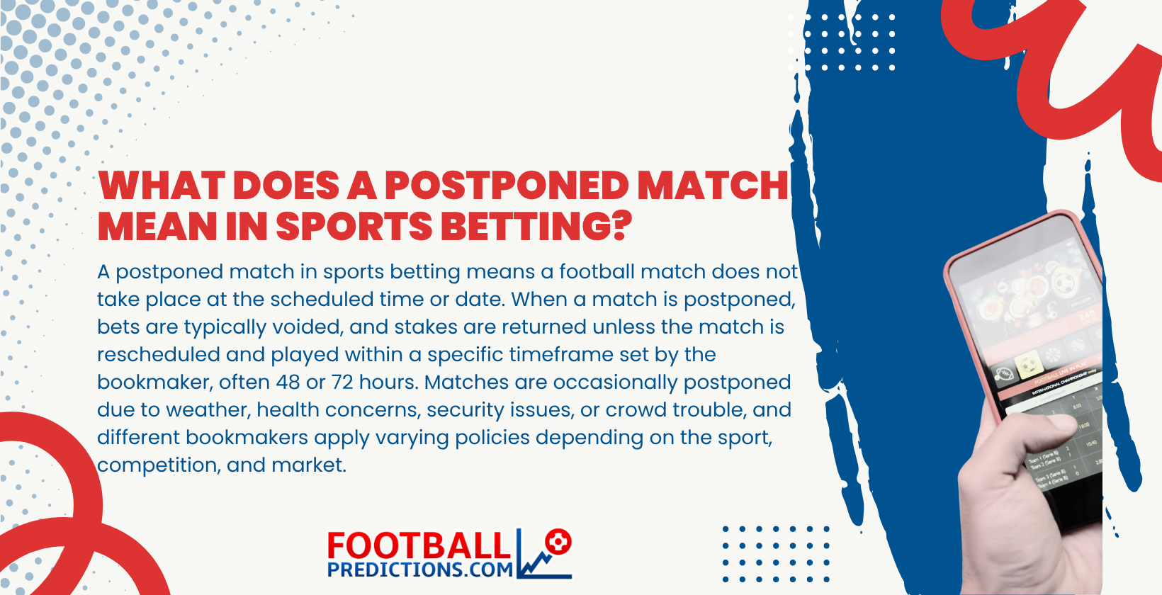 What Does a Postponed Match Mean in Sports Betting
