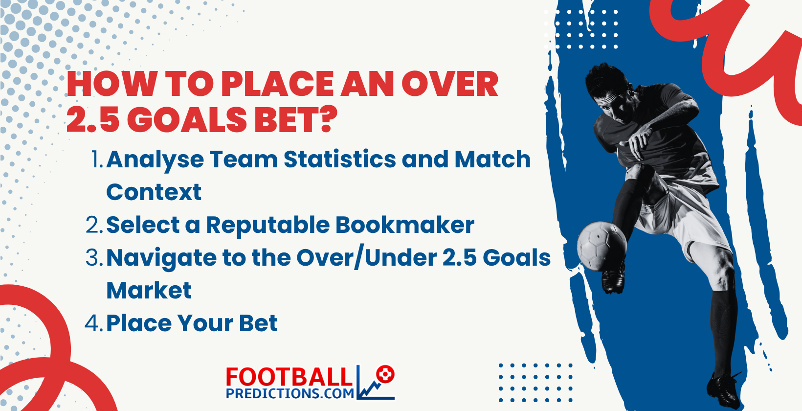 how to place an over 2.5 goals bet?