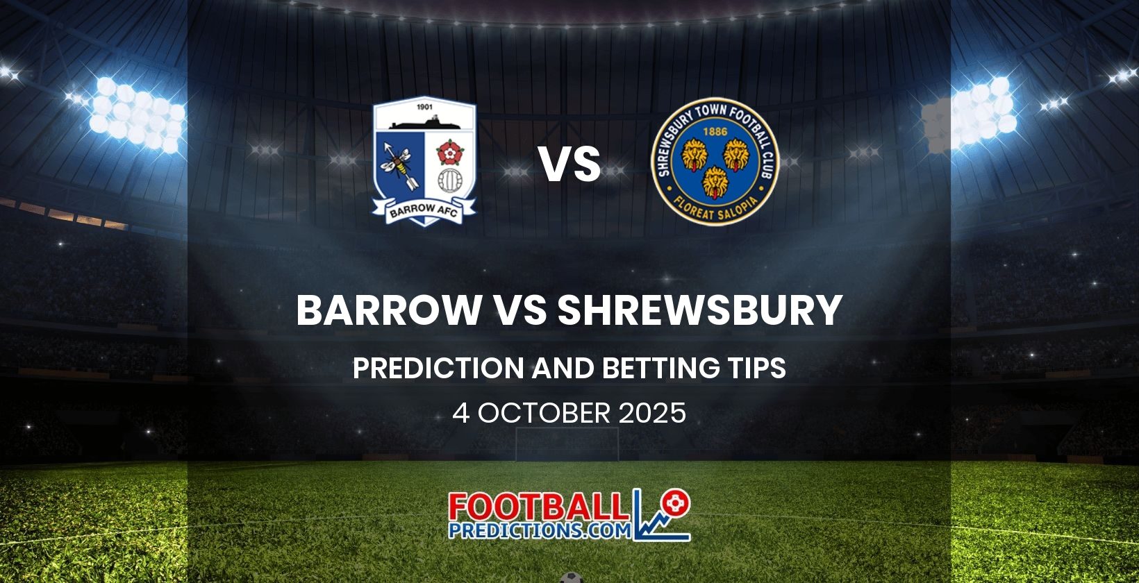 Barrow vs Shrewsbury Prediction and Betting Tips 4 October 2025