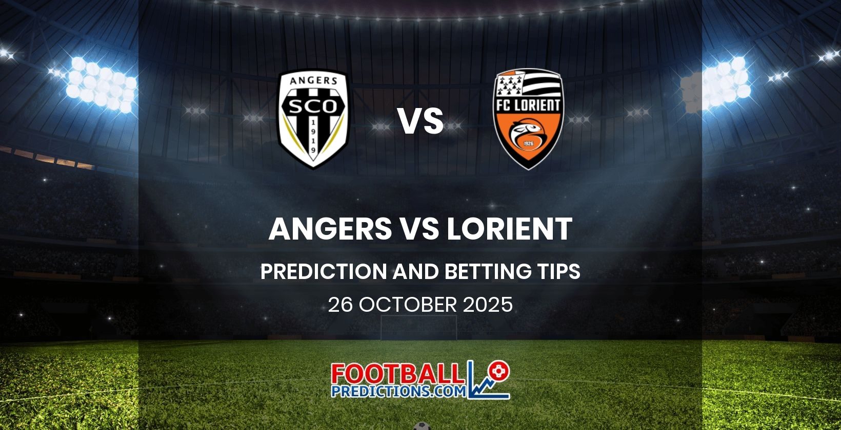 Angers vs Lorient Prediction and Betting Tips 26 October 2025