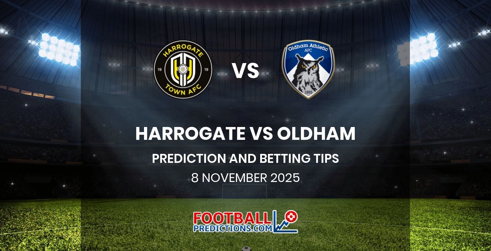 Harrogate vs Oldham Prediction and Betting Tips 8 November 2025