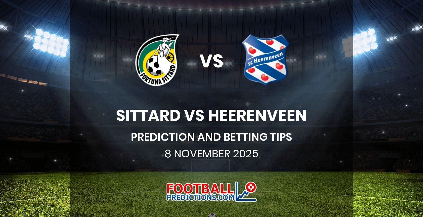 Sittard vs Heerenveen Prediction and Betting Tips 8 November 2025