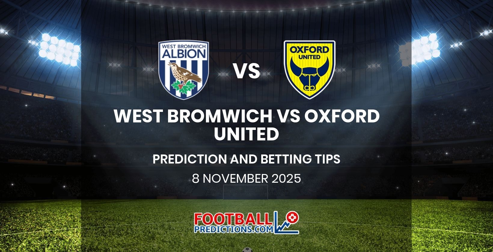 West Bromwich vs Oxford United Prediction and Betting Tips 8 November 2025