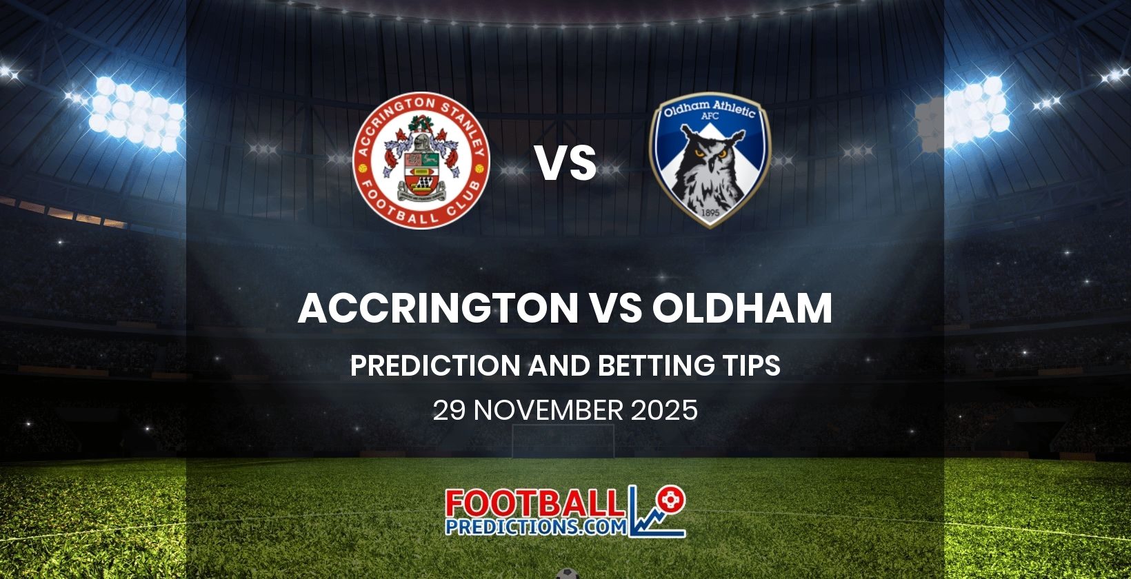 Accrington vs Oldham Prediction and Betting Tips 29 November 2025