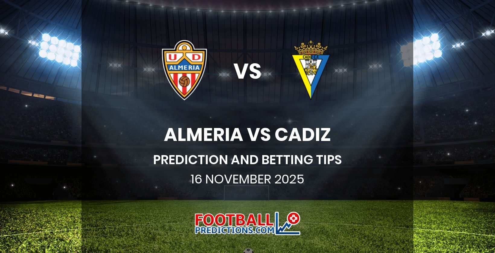 Almeria vs Cadiz Prediction and Betting Tips 16 November 2025