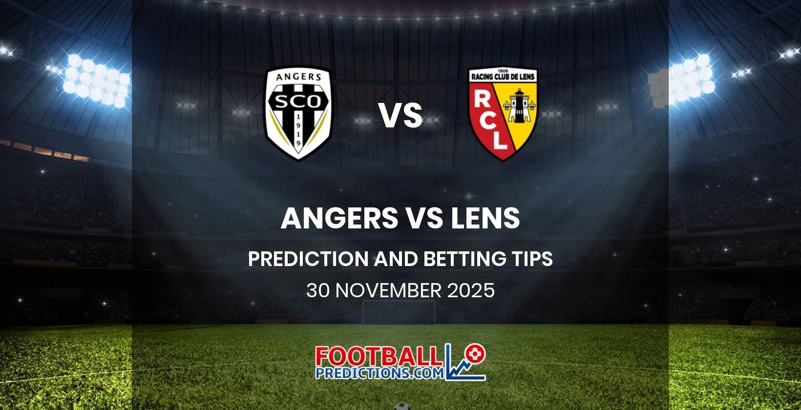 Angers vs Lens Prediction and Betting Tips 30 November 2025