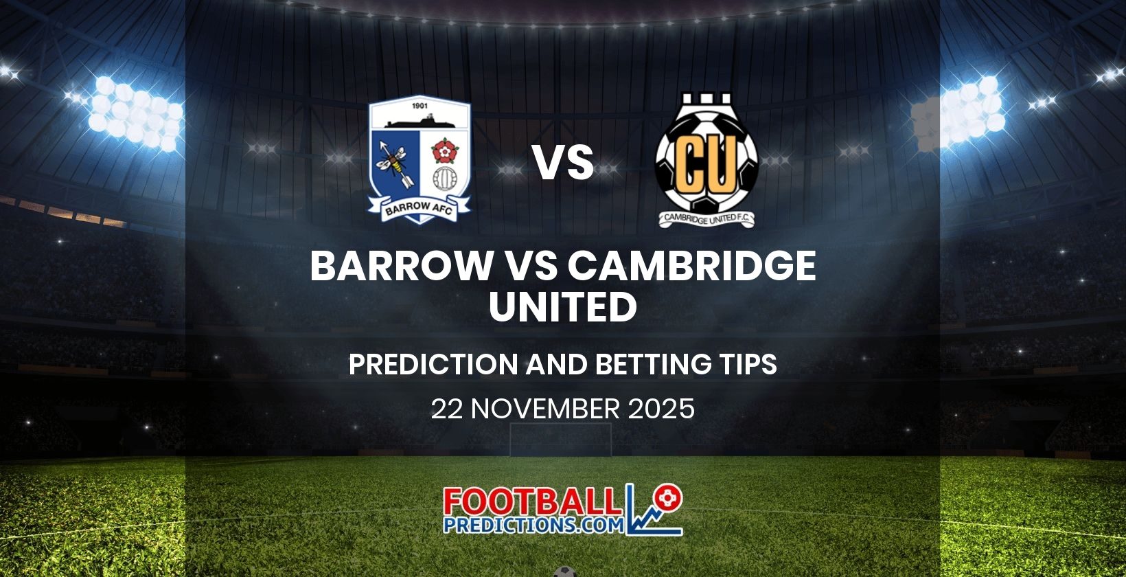 Barrow vs Cambridge United Prediction and Betting Tips 22 November 2025