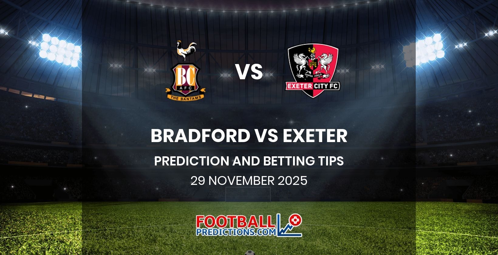 Bradford vs Exeter Prediction and Betting Tips 29 November 2025