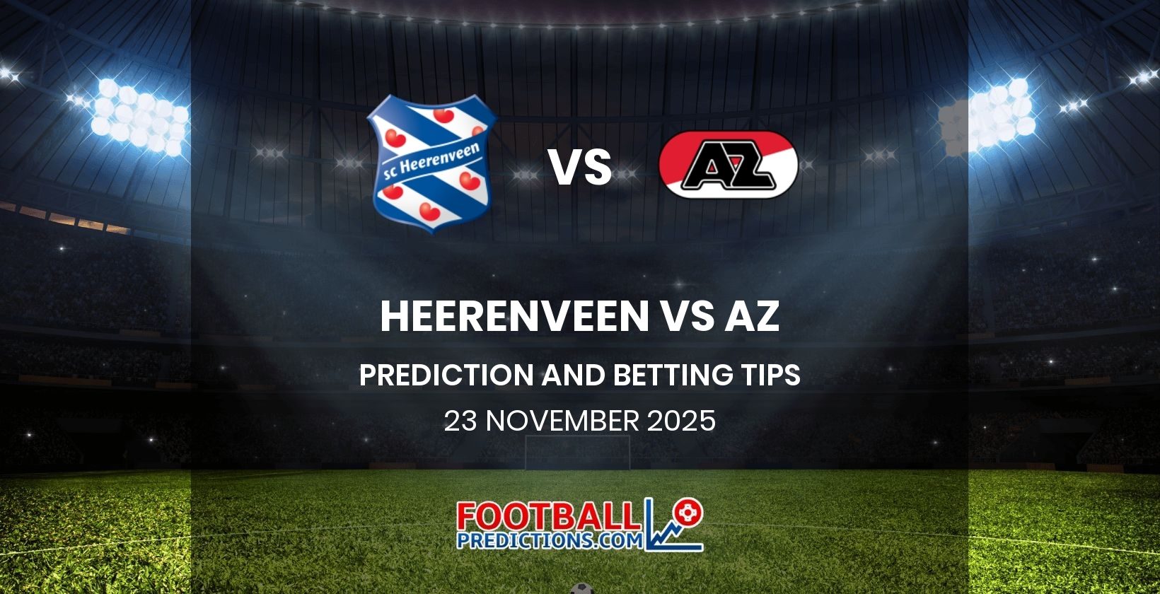 Heerenveen vs AZ Prediction and Betting Tips 23 November 2025