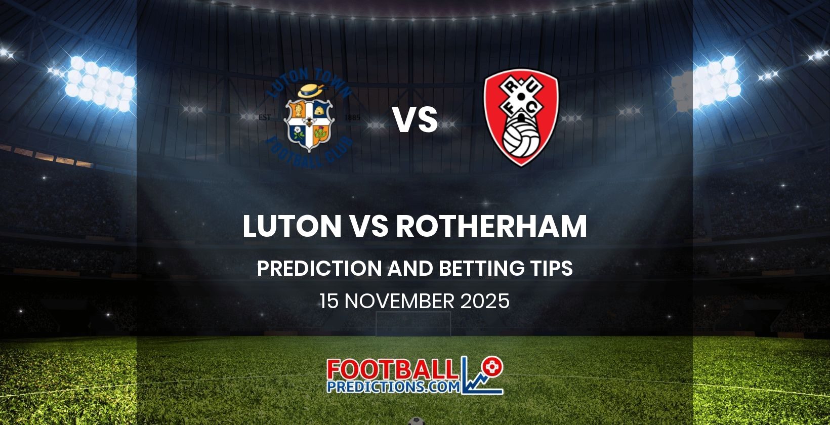 Luton vs Rotherham Prediction and Betting Tips 15 November 2025