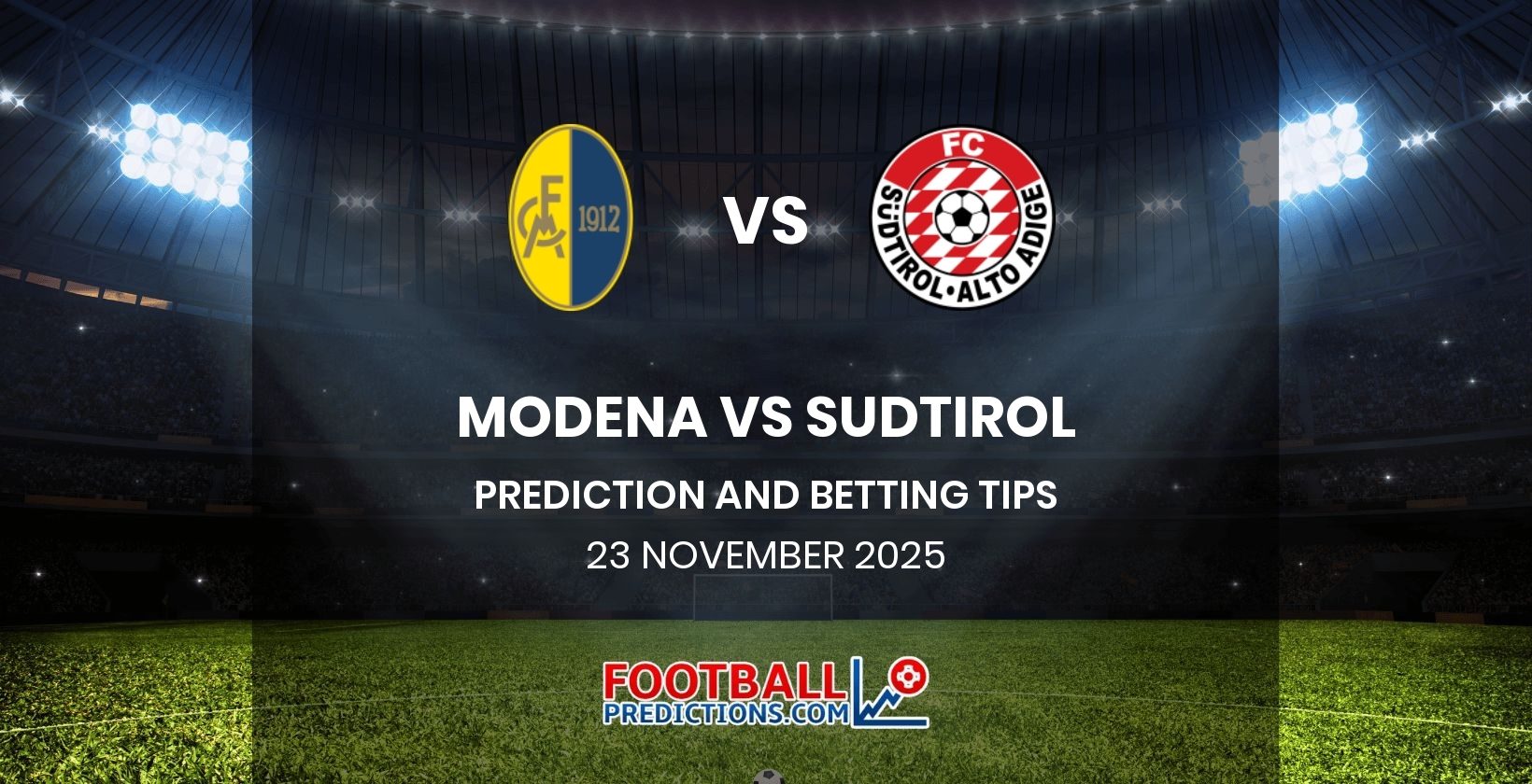 Modena vs Sudtirol Prediction and Betting Tips 23 November 2025