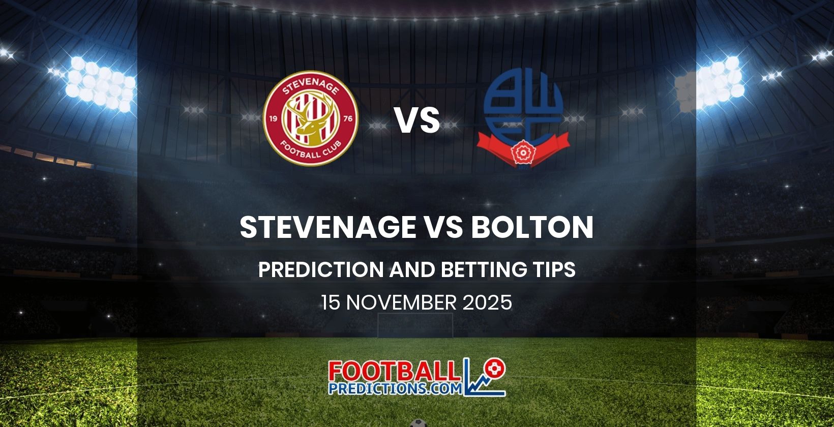 Stevenage vs Bolton Prediction and Betting Tips 15 November 2025