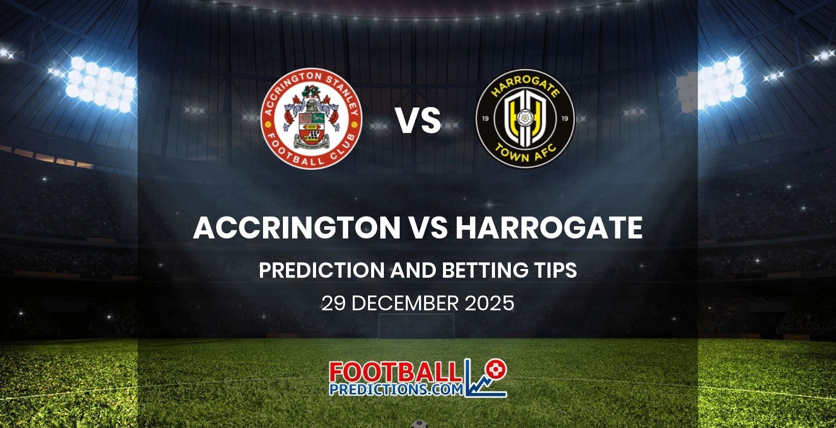 Accrington vs Harrogate Prediction and Betting Tips 29 December 2025