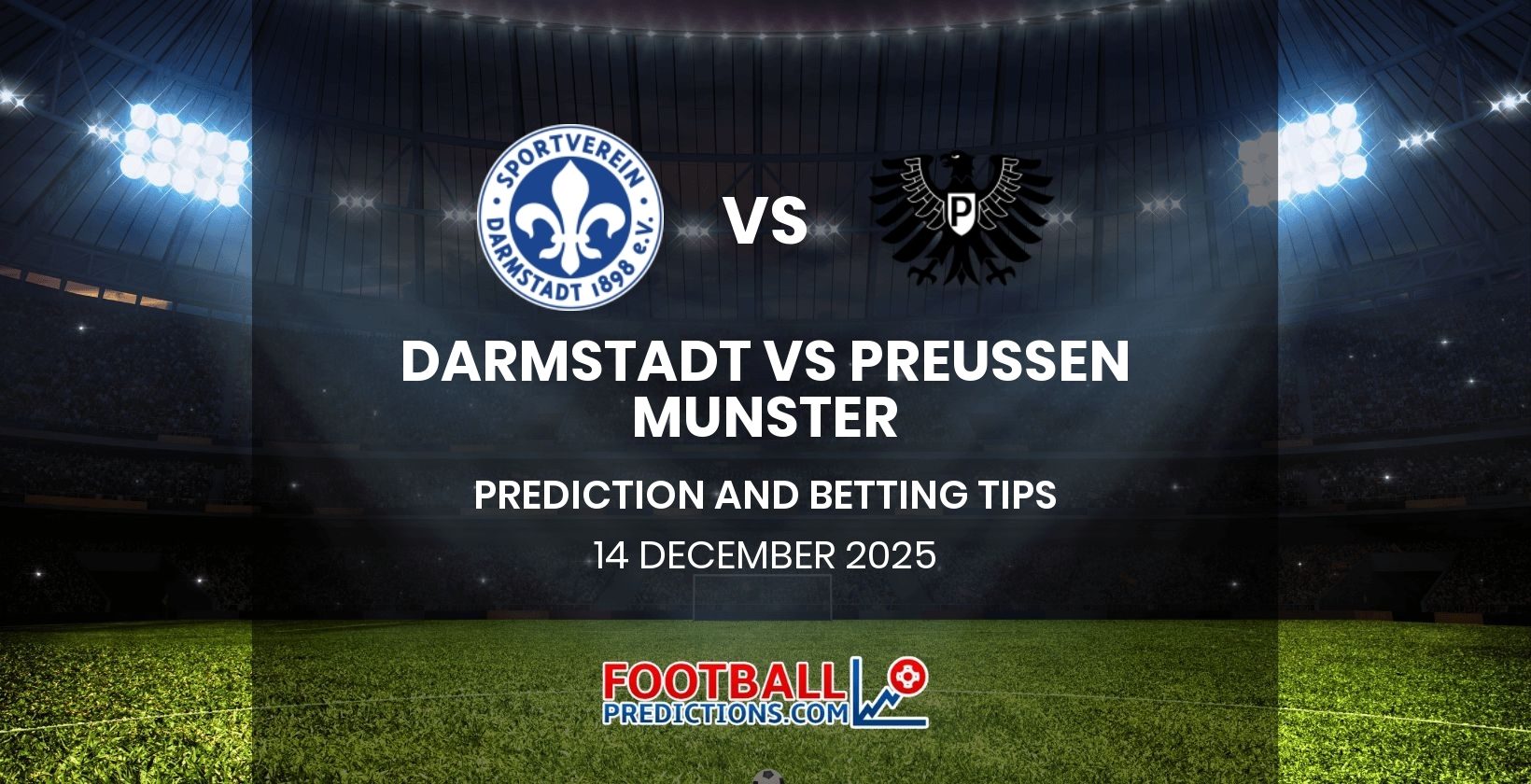Darmstadt vs Preussen Munster Prediction and Betting Tips 14 December 2025