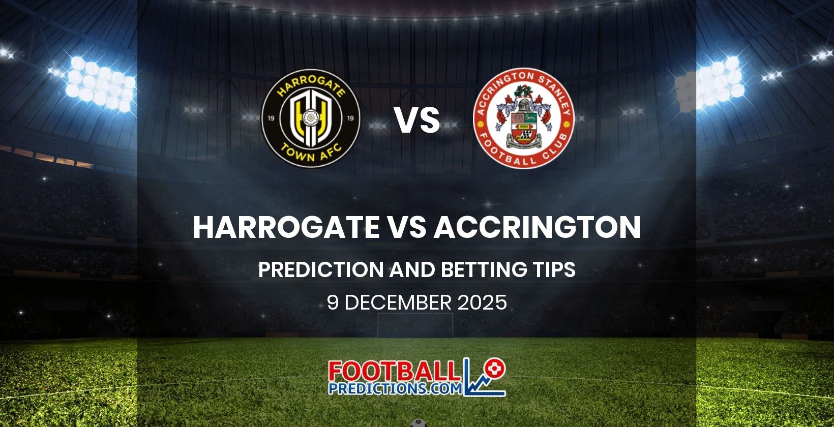 Harrogate vs Accrington Prediction and Betting Tips 9 December 2025