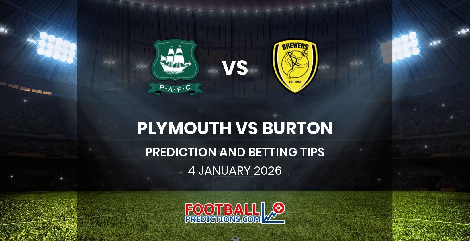 Plymouth vs Burton Prediction and Betting Tips 4 January 2026