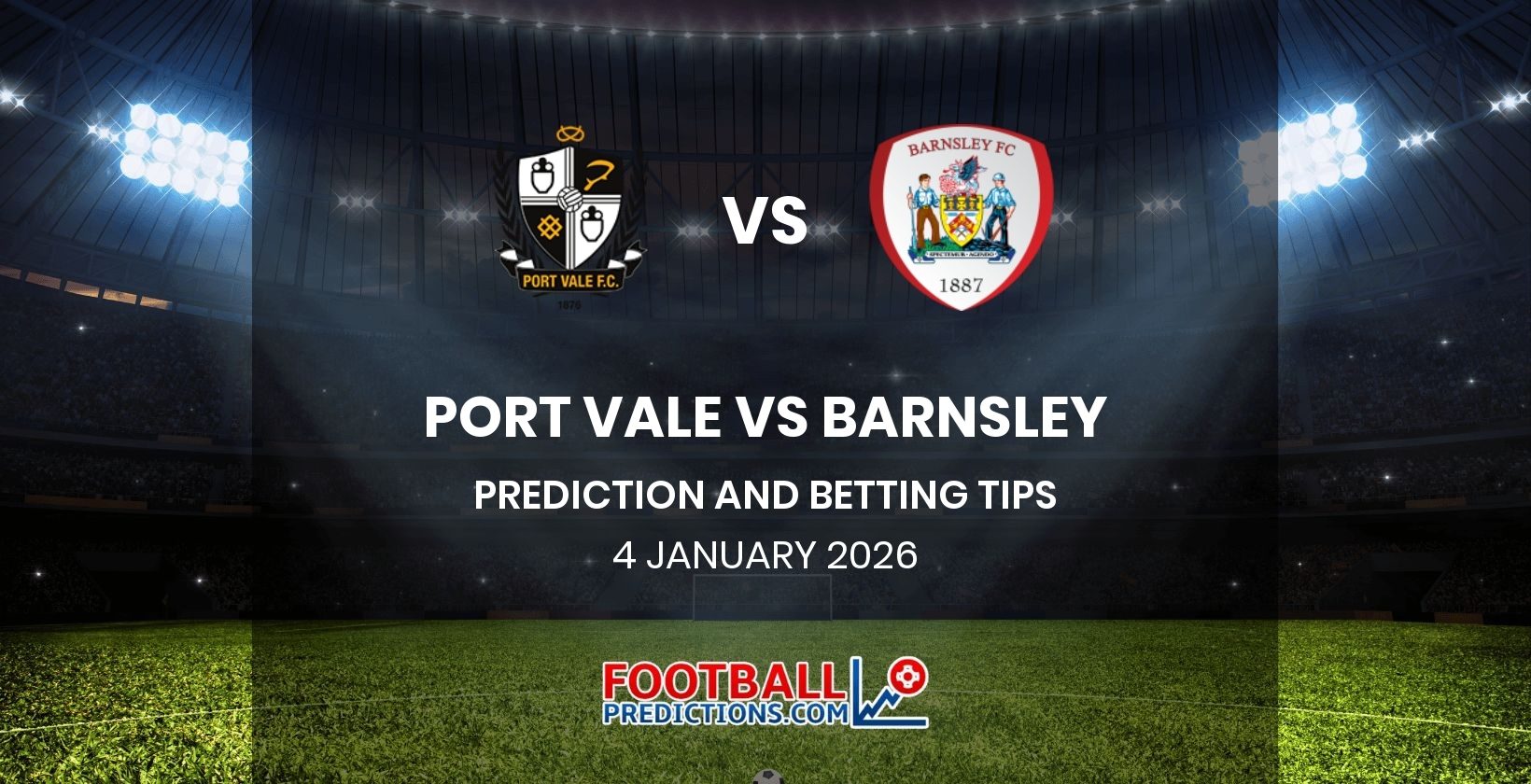 Port Vale vs Barnsley Prediction and Betting Tips 4 January 2026