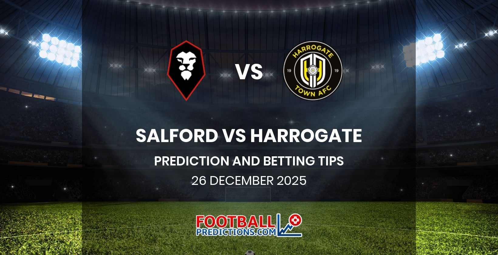 Salford vs Harrogate Prediction and Betting Tips 26 December 2025