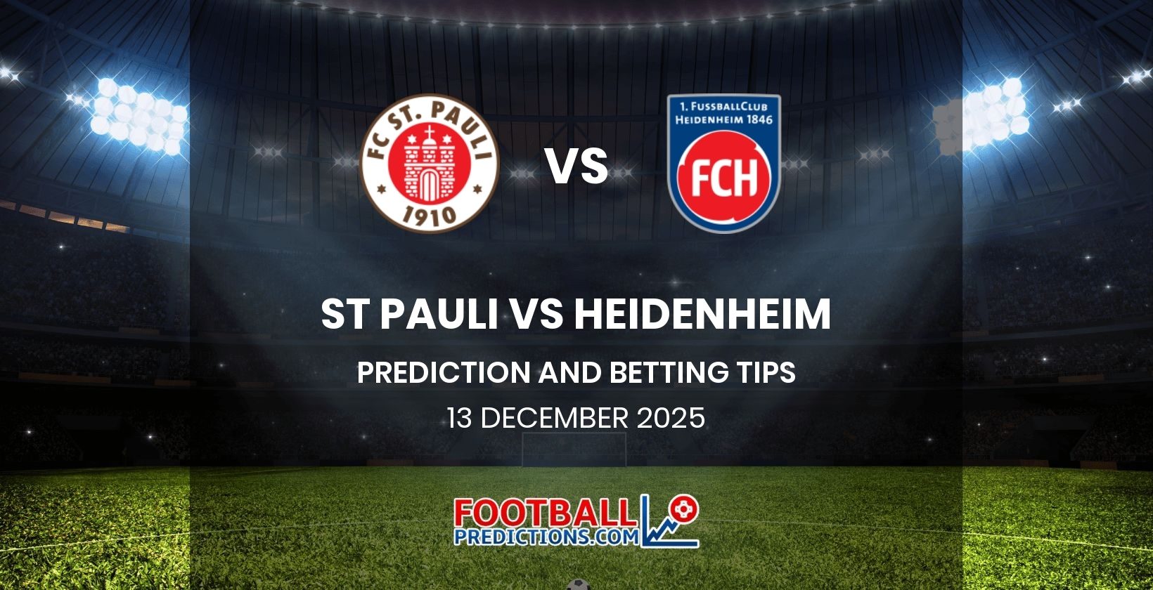 St Pauli vs Heidenheim Prediction and Betting Tips 13 December 2025