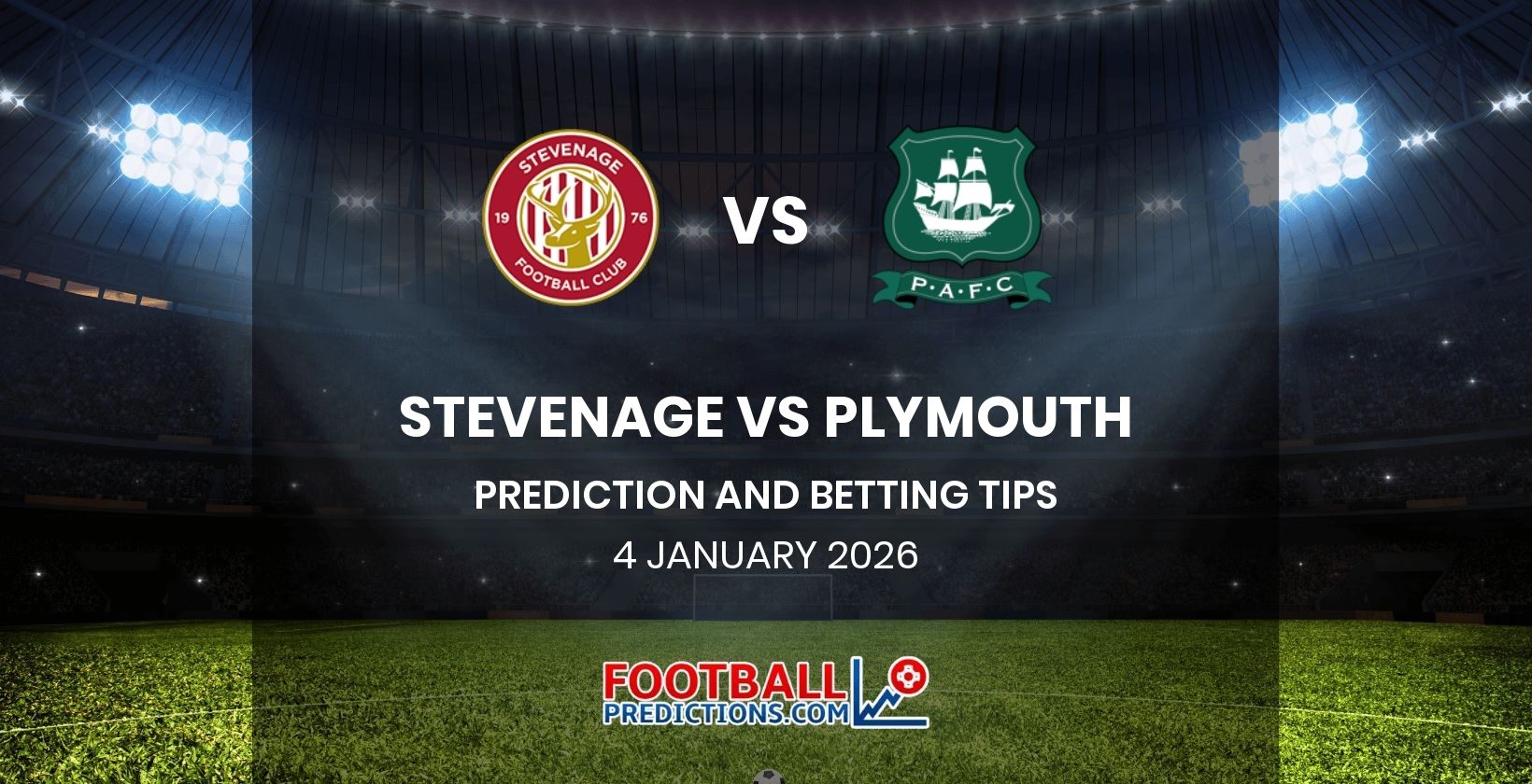 Stevenage vs Plymouth Prediction and Betting Tips 4 January 2026