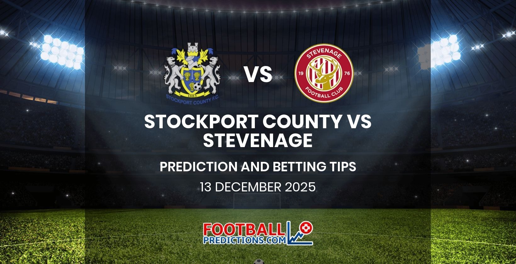 Stockport County vs Stevenage Prediction and Betting Tips 13 December 2025