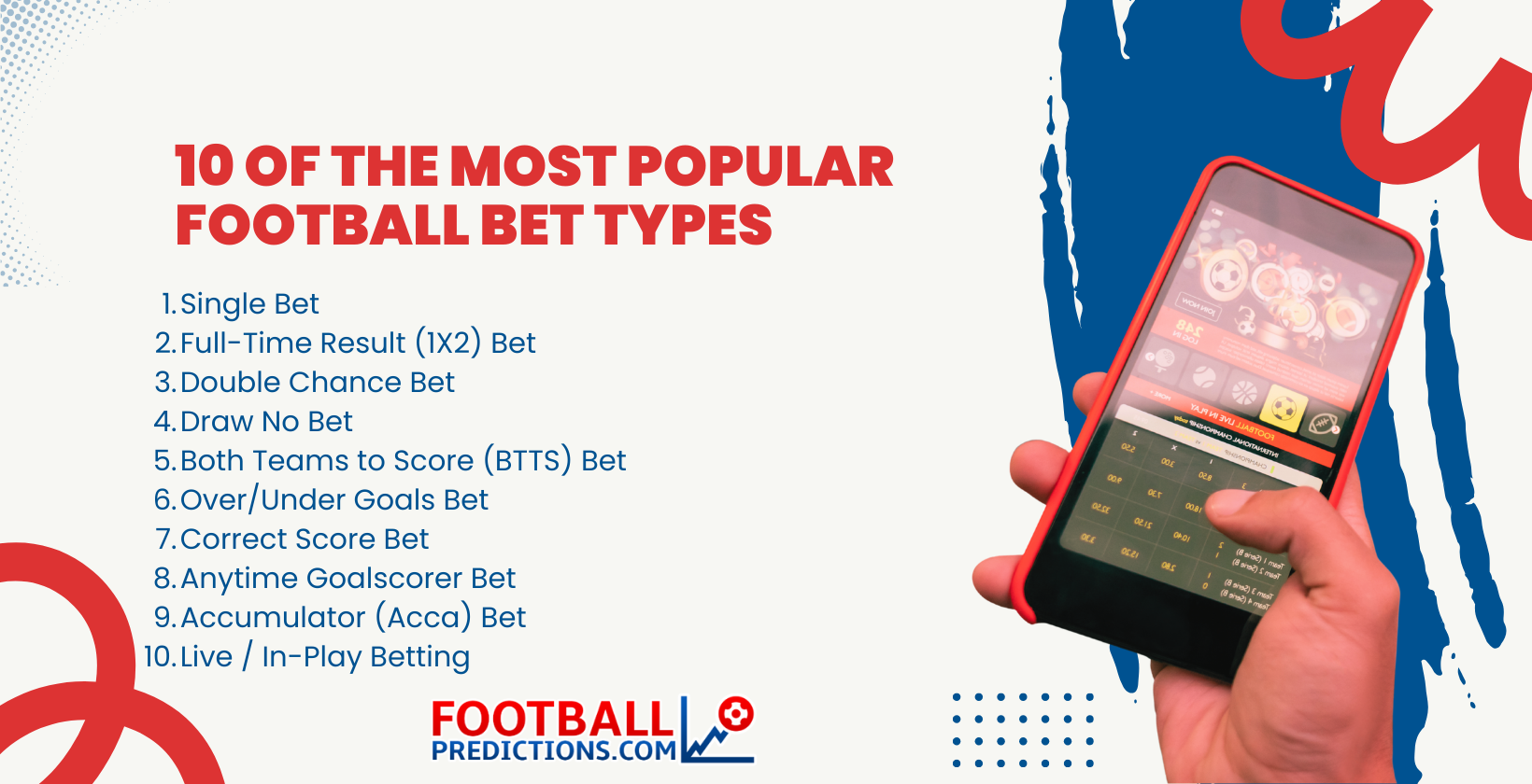 10 of the most popular football bet types