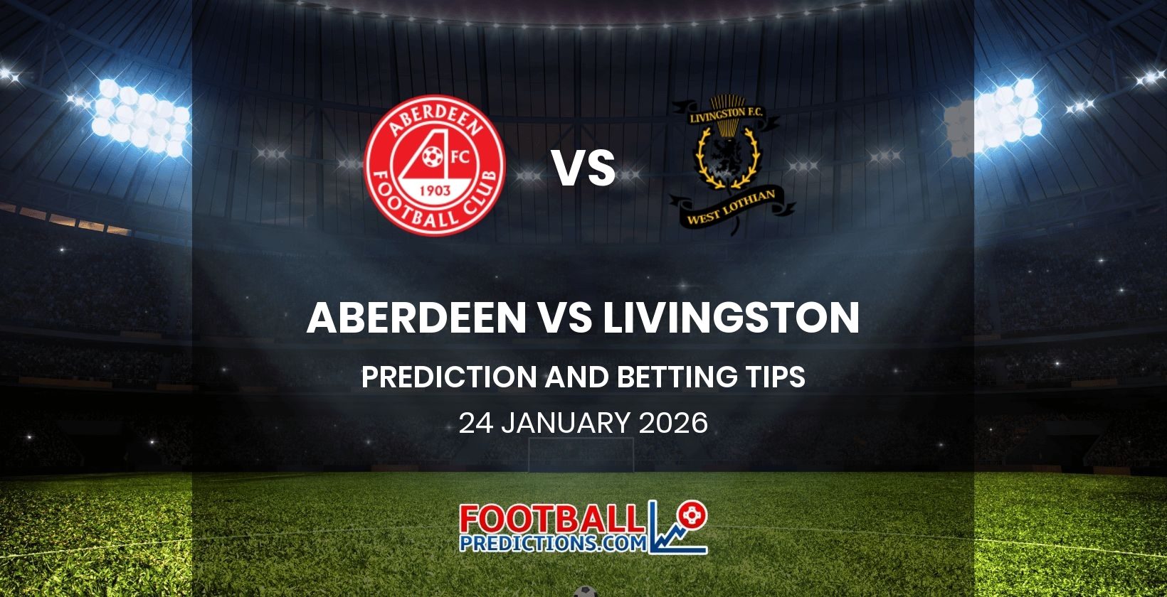 Aberdeen vs Livingston Prediction and Betting Tips 24 January 2026
