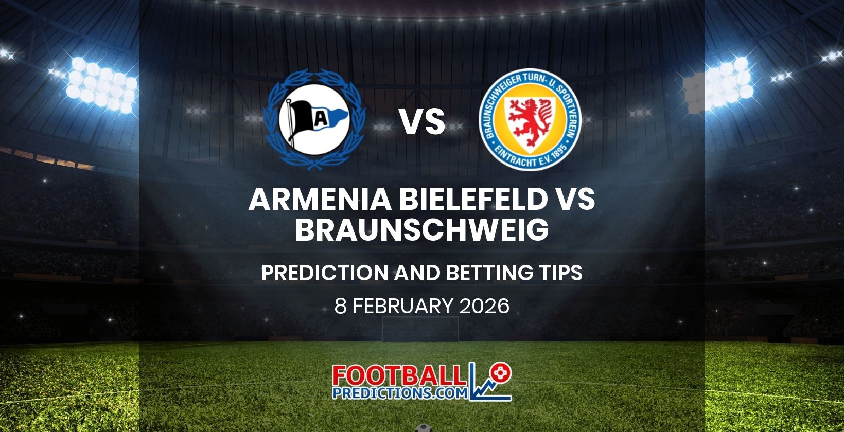 Armenis Bielefeld vs Braunschweig Prediction and Betting Tips 8 February 2026