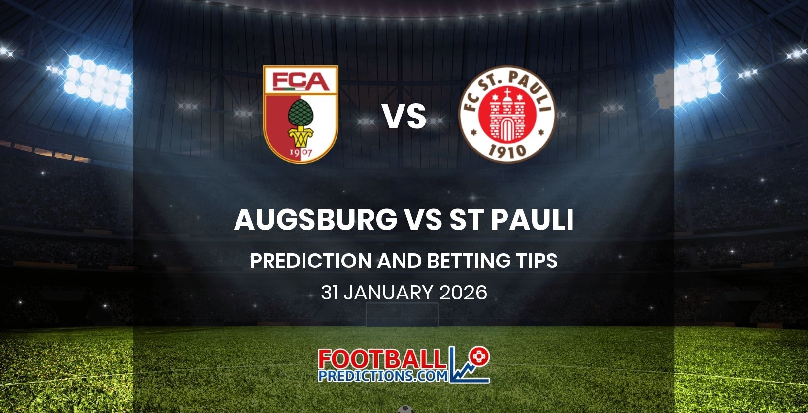 Augsburg vs St Pauli Prediction and Betting Tips 31 January 2026