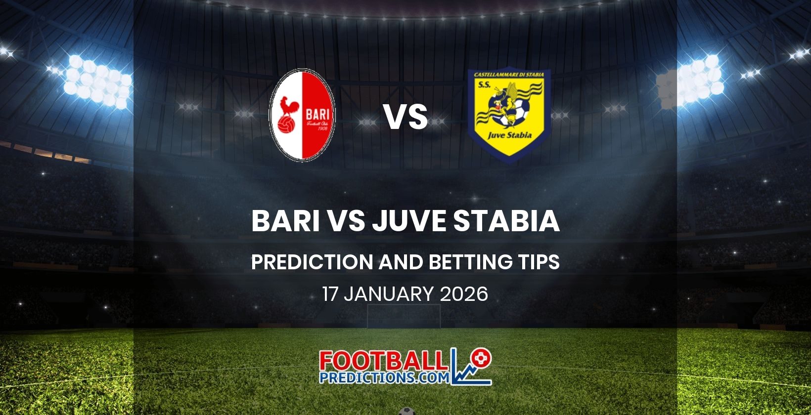 Bari vs Juve Stabia Prediction and Betting Tips 17 January 2026