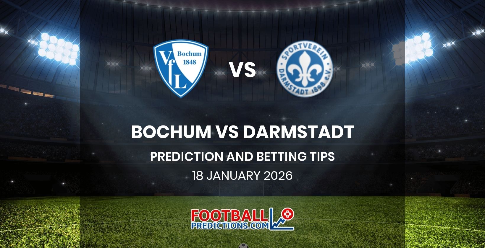 Bochum vs Darmstadt Prediction and Betting Tips 18 January 2026