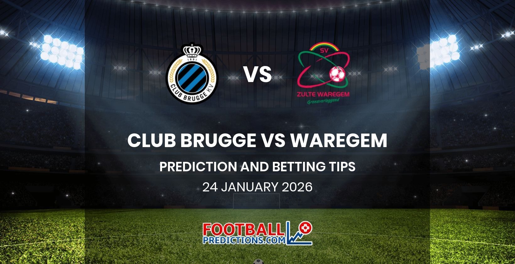 Club Brugge vs Waregem Prediction and Betting Tips 24 January 2026