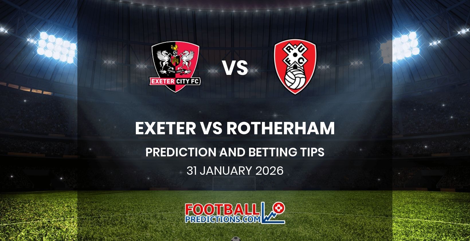 Exeter vs Rotherham Prediction and Betting Tips 31 January 2026