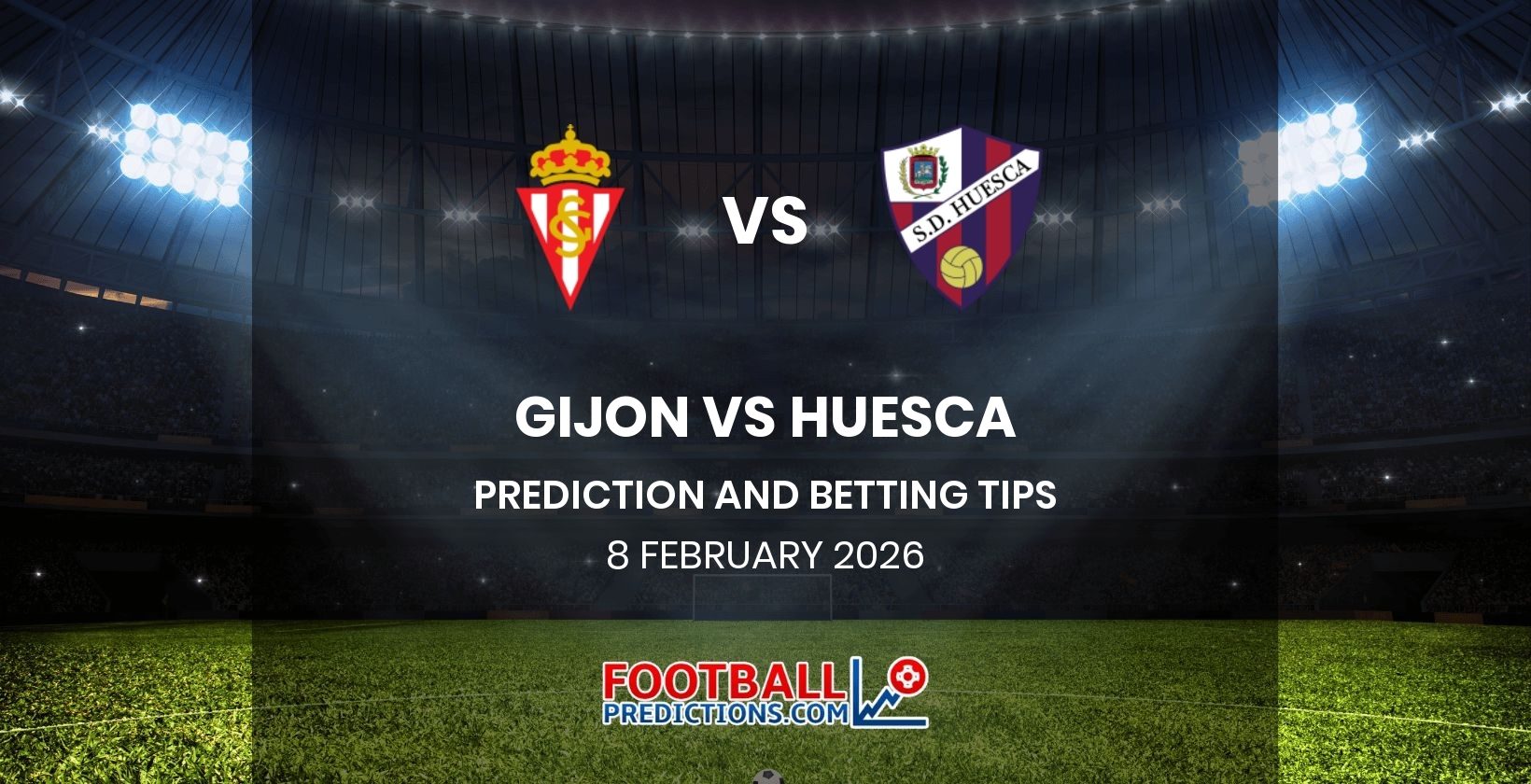 Gijon vs Huesca Prediction and Betting Tips 8 February 2026