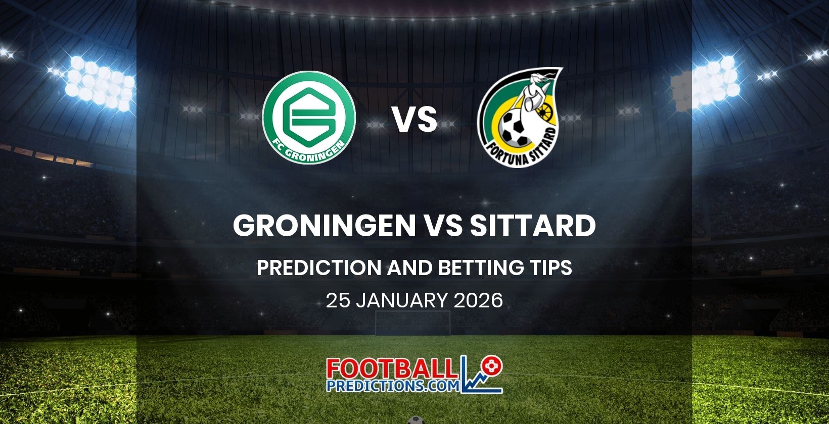 Groningen vs Sittard Prediction and Betting Tips 25 January 2026