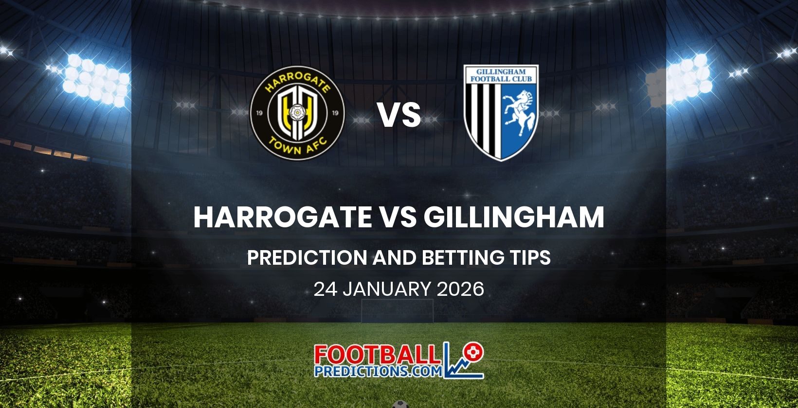 Harrogate vs Gillingham Prediction and Betting Tips 24 January 2026