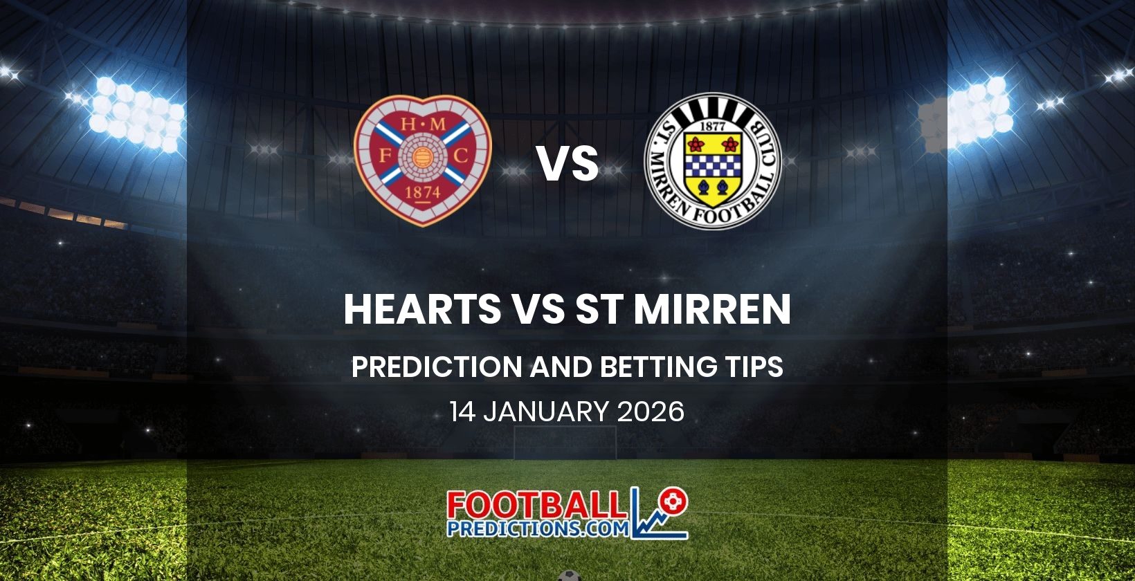 Hearts vs St Mirren Prediction and Betting Tips 14 January 2026