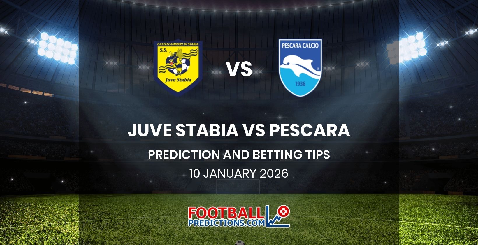 Juve Stabia vs Pescara Prediction and Betting Tips 10 January 2026