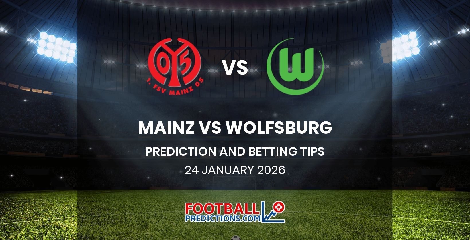 Mainz vs Wolfsburg Prediction and Betting Tips 24 January 2026