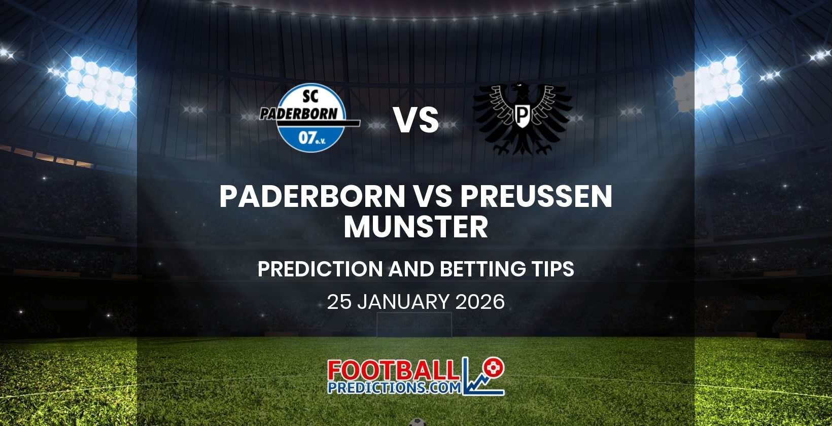 Paderborn vs Preussen Munster Prediction and Betting Tips 25 January 2026