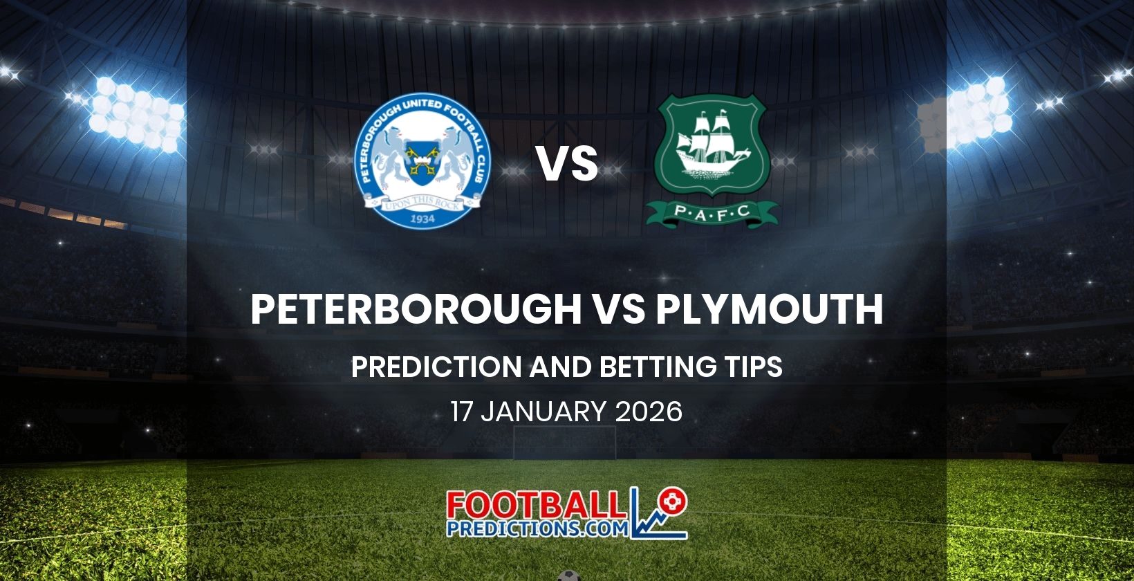 Peterborough vs Plymouth Prediction and Betting Tips 17 January 2026