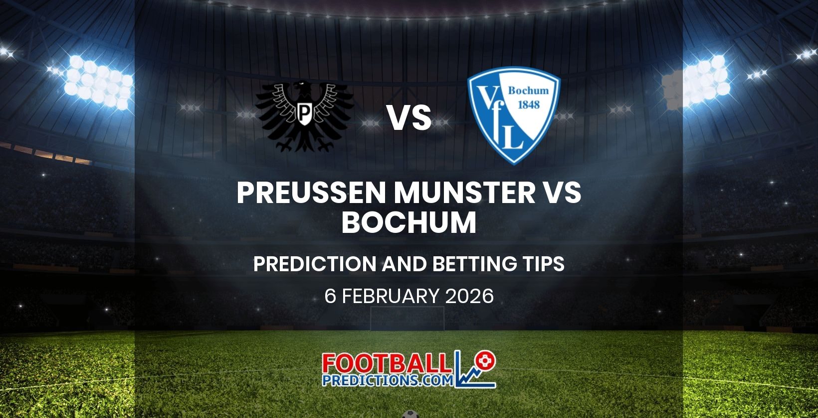Preussen Munster vs Bochum Prediction and Betting Tips 6 February 2026
