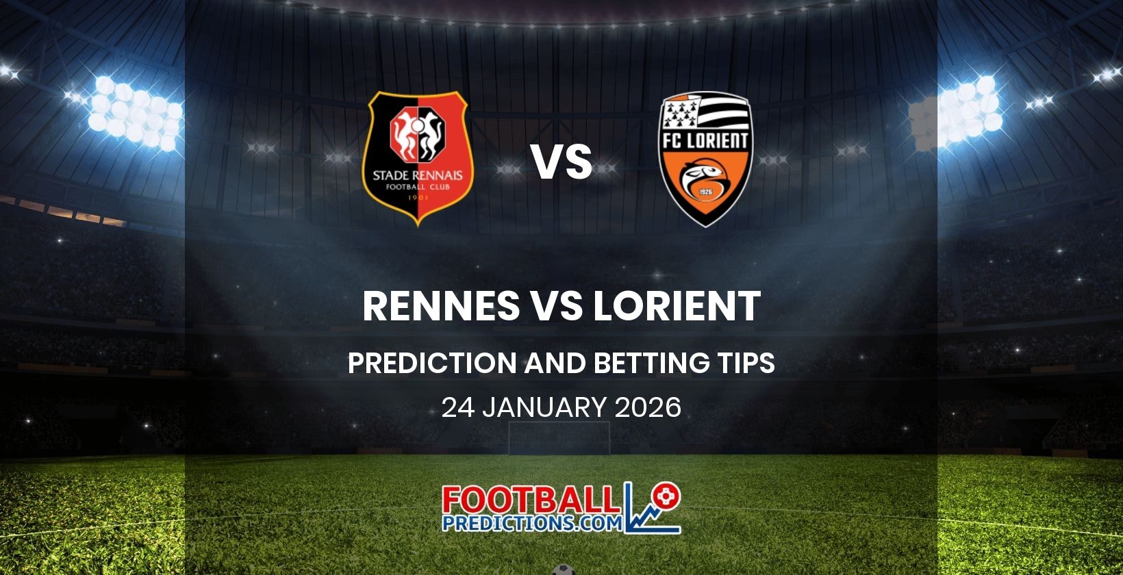 Rennes vs Lorient Prediction and Betting Tips 24 January 2026