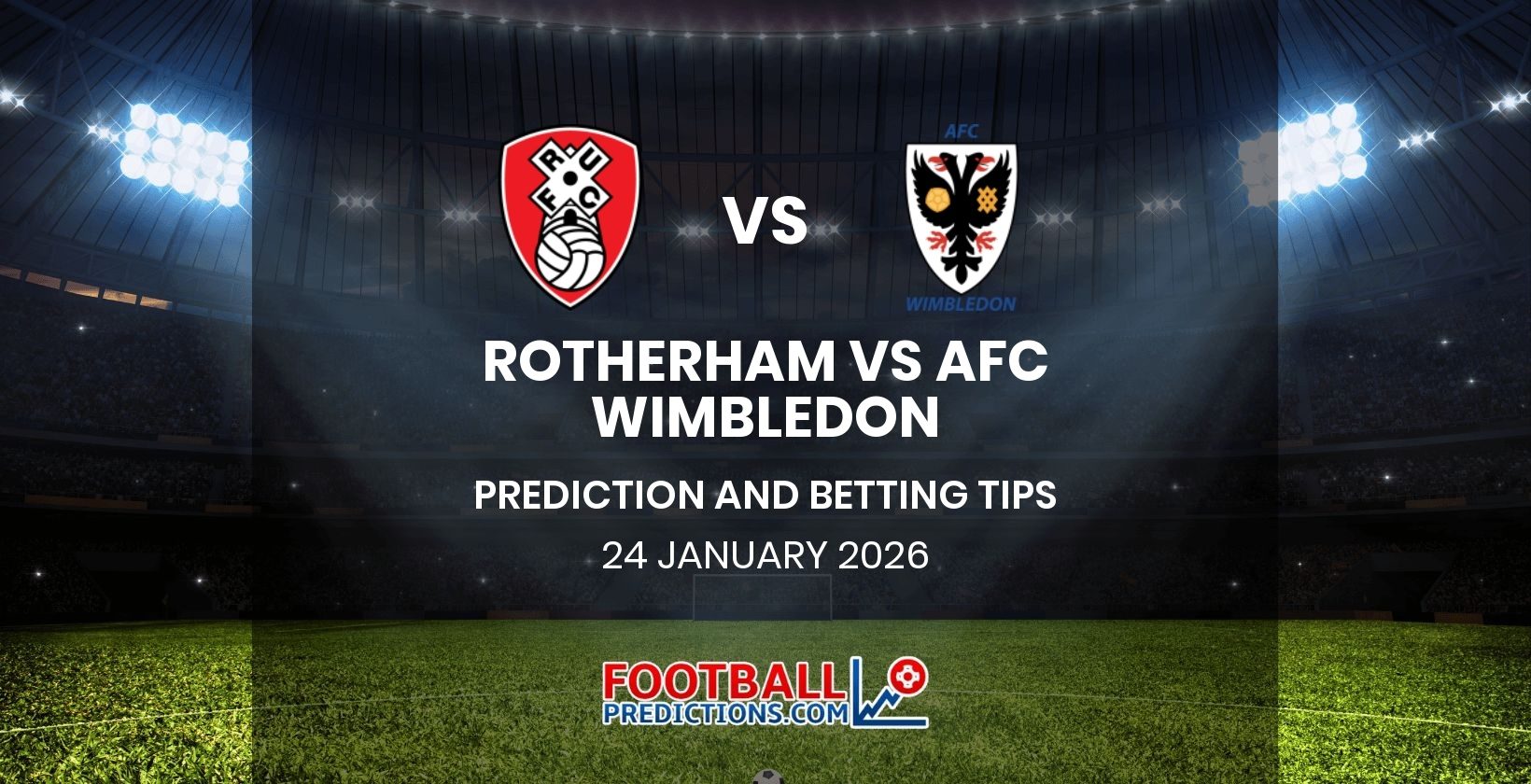 Rotherham vs AFC Wimbledon Prediction and Betting Tips 24 January 2026