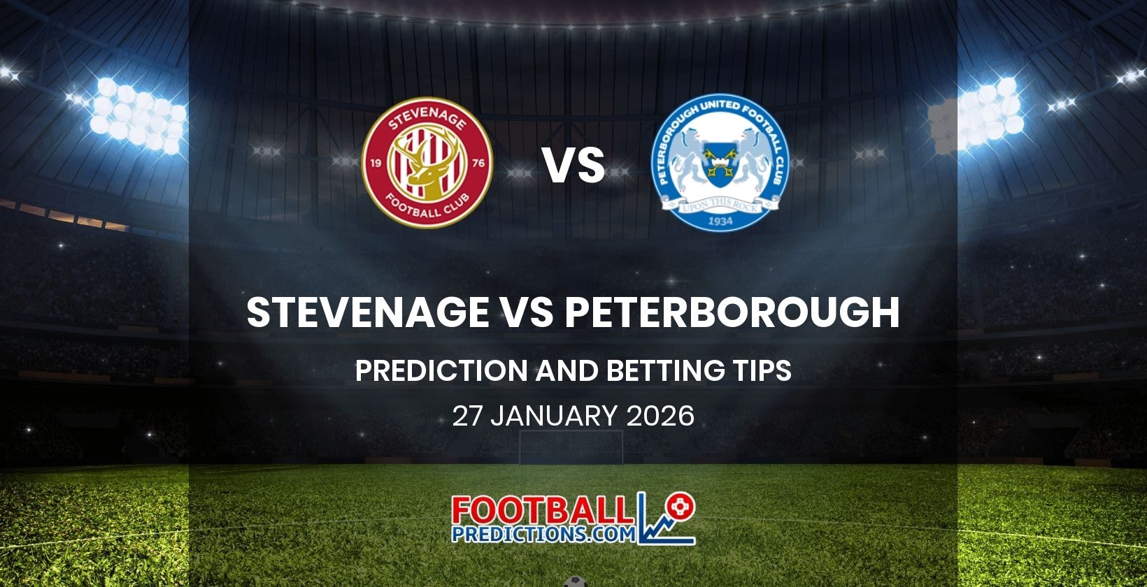 Stevenage vs Peterborough Prediction and Betting Tips 27 January 2026