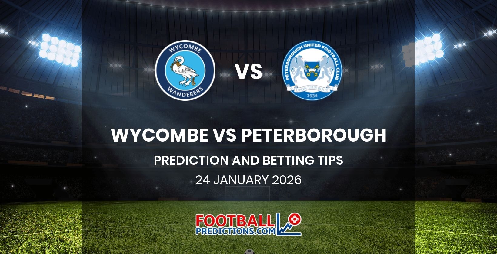 Wycombe vs Peterborough Prediction and Betting Tips 24 January 2026