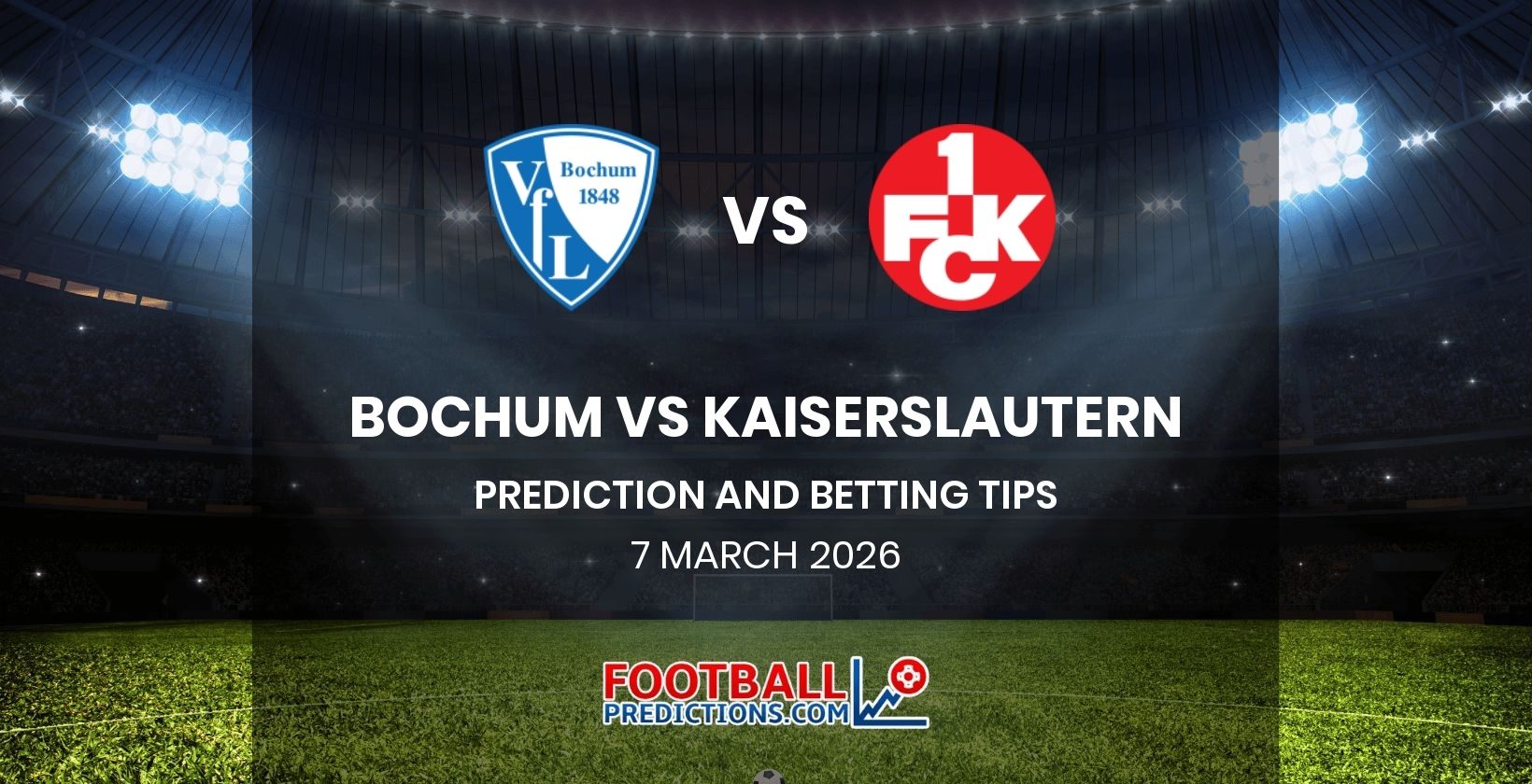 Bochum vs Kaiserslautern Prediction and Betting Tips 7 March 2026