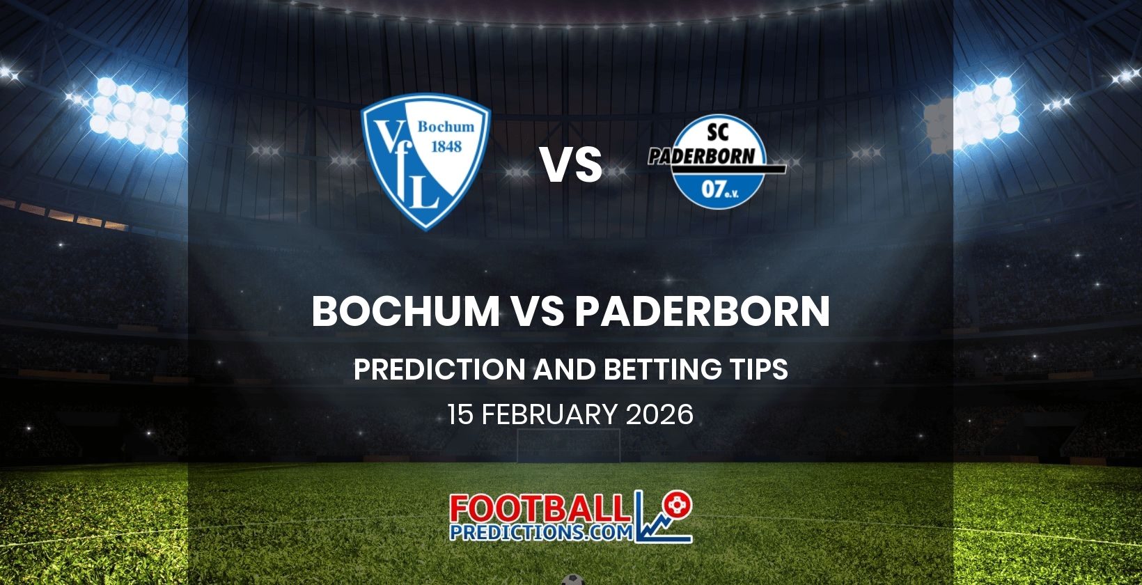 Bochum vs Paderborn Prediction and Betting Tips 15 February 2026