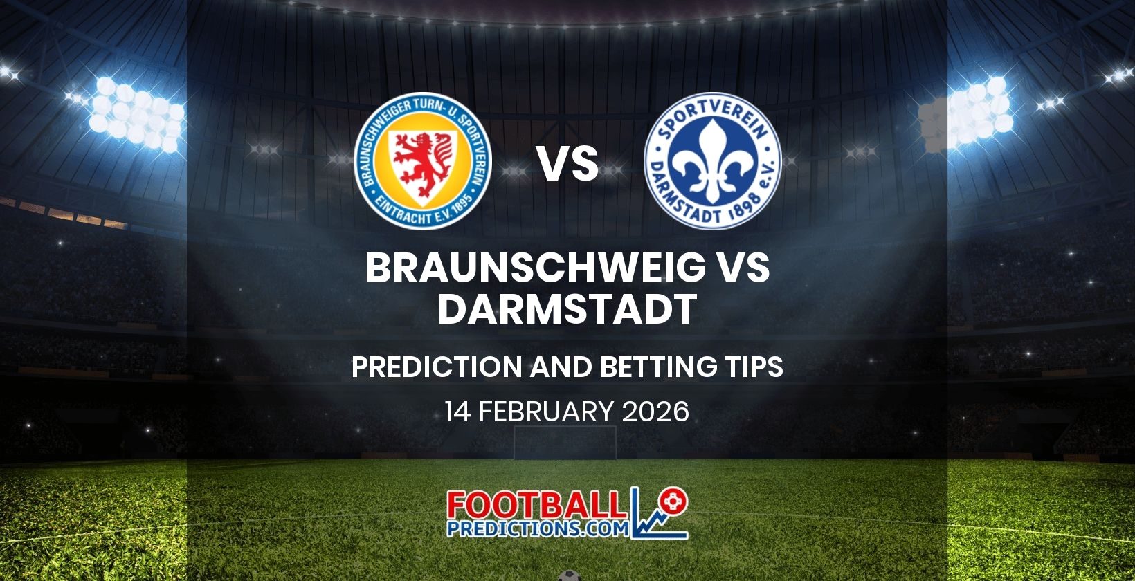 Braunschweig vs Darmstadt Prediction and Betting Tips 14 February 2026