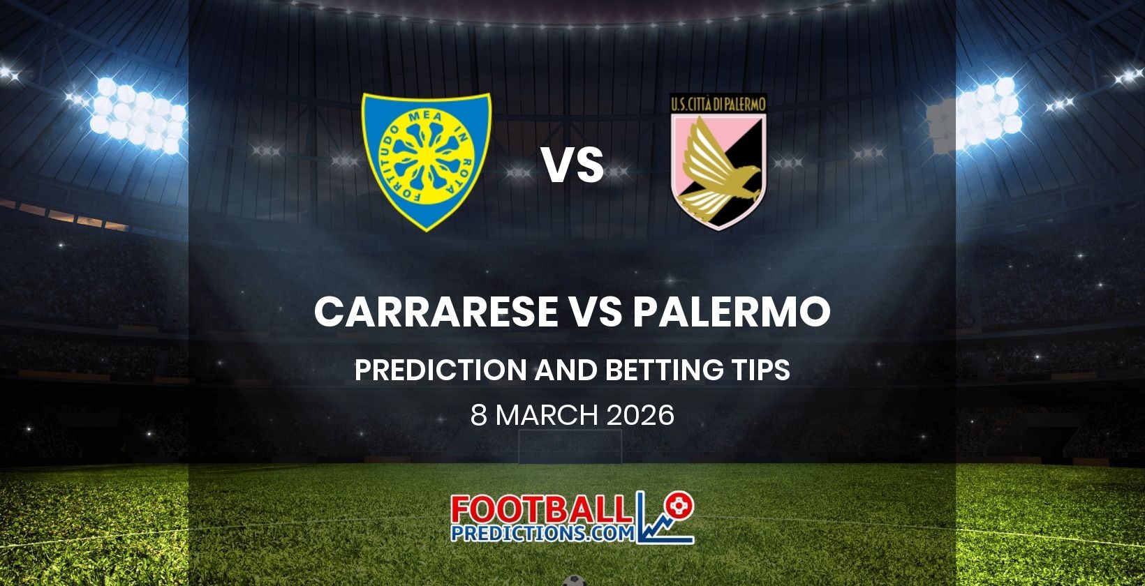 Carrarese vs Palermo Prediction and Betting Tips 8 March 2026